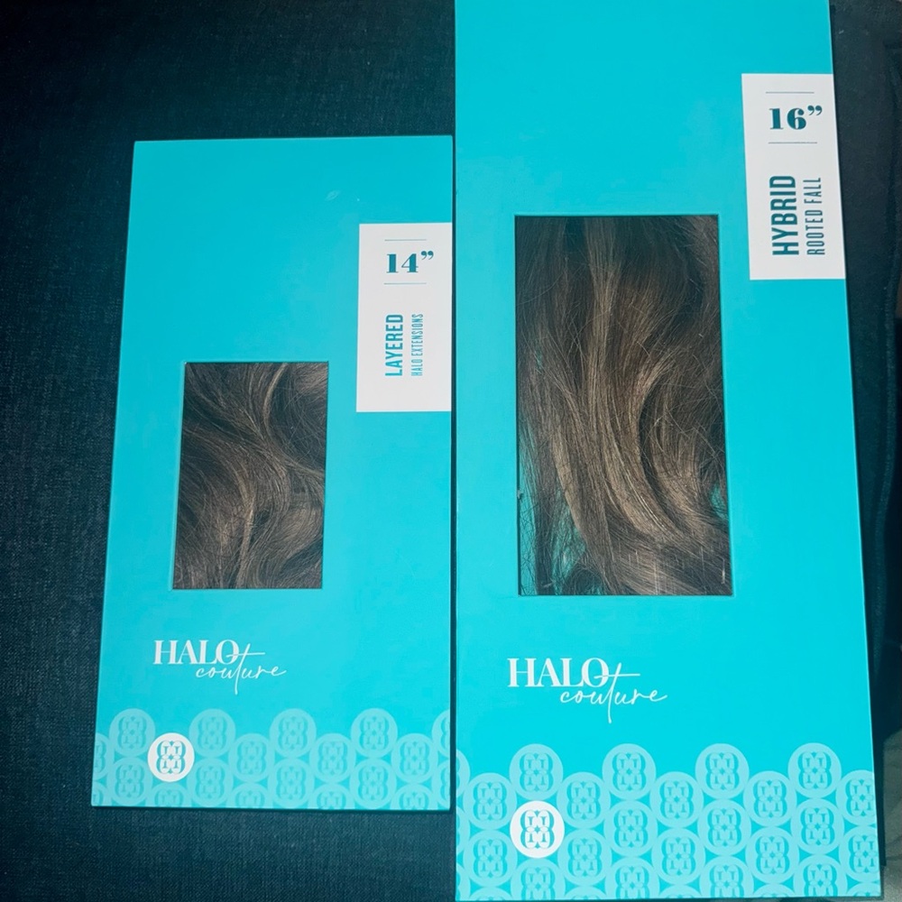 Halo Couture Highlighted Brown halo and topper & Extensions for Effortless Style